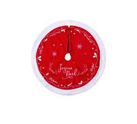 Tapis Pour Sapin De Noël Traineau - Feutrine Rouge