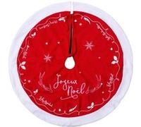 Féérie Lights & Christmas - Tapis pour sapin de Noël Traineau - Feutrine Rouge G