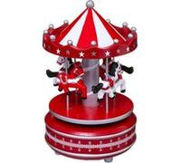 Féérie Lights & Christmas - Village de Noël Carrousel musical - Rouge - Comptoir de Noël