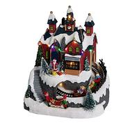 Féerie Lights et Christmas Village de Noël Lumineux, Atelier de Cadeaux et Train