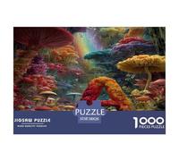 Féérie Psychedélique Jigsaw Puzzle 1000 Pièce Adapter Les Adultes Ou Les Familles Ensemble Ondoyant Jeu De Puzzle Cadeaux pour Adultes 100% Carton Recyclé Décoration De Maison 38x26cm/1000pcs