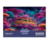 Féérie Psychedélique Jigsaw Puzzles 1000 Pièce pour Les Adultes Ondoyant Puzzles Difficiles Cadeaux pour Adultes 100% Carton Recyclé Décoration De Maison 70x50cm/1000pcs