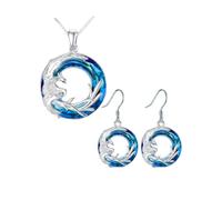 FEERIES ET MERVEILLES Collier phoenix, bijoux phoenix bleu