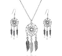 FÉERIES ET MERVEILLES Parure bijoux attrape rêve argent