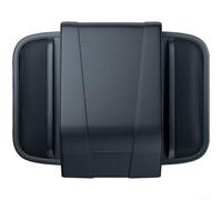 Feeshoppher Accoudoir de voiture avec coussin de mousse à mémoire de forme, housse en cuir épais pour s'adapter aux véhicules, 18 x 29 cm, noir