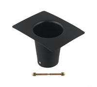 Feeshoppher Adaptateur de gouttière en métal pour une installation facile - Design résistant aux intempéries qui s'adapte à la plupart des chaînes d'extérieur de maison 12,7 x 8,9 x 7,6 cm (alliage