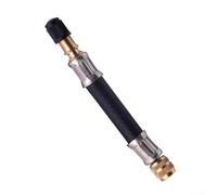 Feeshoppher Adaptateur d'extension de valve flexible de 100 mm avec base rotative en laiton et bouchon de valve pour un accès facile aux valves de pneus sur voitures, camions, motos et vélos avec