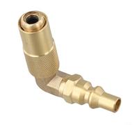 Feeshoppher Adaptateur en laiton à connexion rapide à 90 degrés pour camping-car de 43,2 cm et 55,9 cm, raccord coudé pour barbecue en plein air et cuisinière