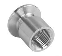Feeshoppher Adaptateur Tri-Clamp de 2,5 cm avec filetage femelle NPT 1/2, virole de 34 mm, raccord sanitaire en acier inoxydable 304 pour systèmes de tuyauterie alimentaire, laiterie, vin, boissons