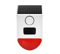 Feeshoppher Alarme sonore WiFi à énergie solaire pour Tuya Smart Home, sirène à détecteur de mouvement PIR avec télécommande et contrôle par application, système de sécurité extérieur 120 dB
