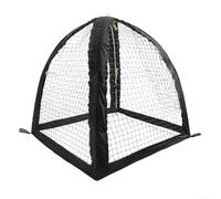 Feeshoppher Bâche de protection pour plantes - 56 x 56 x 56 cm - Noir - Maille filet en plastique respirant pour légumes, fleurs et fruits dans les jardins serres et terrasses - Avec piquets de sol