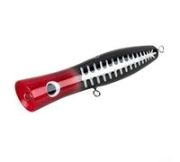 Feeshoppher Big Game Trolling Popper - 219 mm - 120 g - Leurre de pêche en mer en bois massif fabriqué à la main avec fil d'acier interne pour bateau, bar, brochet (C3)
