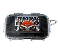 Feeshoppher Boîte de rangement étanche en ABS transparent IP67 résistant aux chocs et à la poussière, 18 x 9 x 5 cm, pour camping, randonnée, outils essentiels, jaune (noir)