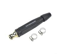 Feeshoppher Buse d'eau haute pression en alliage pour tuyau d'arrosage, arroseur réglable avec poignée ergonomique pour lavage de voiture, irrigation des plantes et nettoyage extérieur, noir