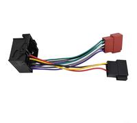 Feeshoppher Câble adaptateur ISO femelle 16 broches en ABS noir pour autoradio RCD200 RCD300 RCD310 RCD510 12 V Interface audio Connecteur de fil pour technologie embarquée GPS Sécurité Terme