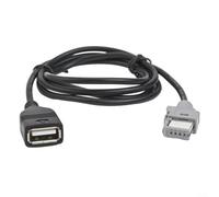Feeshoppher Câble adaptateur USB 4 broches entrée audio média fil de données ABS noir 100 cm pour 307 C5 In Car Technology GPS Security Terminals and Wiring Audio Interface Cabine