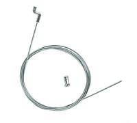 Feeshoppher Câble d'accélérateur pour tondeuse à gazon 1,5 m Kit de réparation avec embouts Z et S et pince réglable pour remplacement d'équipement de jardin et d'outils