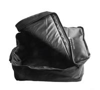 Feeshoppher Cajon Sac à dos en tissu Oxford 600D avec bretelles et rangement supplémentaire pour baguettes Noir 33 x 31 x 53 cm