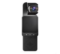 Feeshoppher Caméra vidéo portable avec connectivité WiFi, enregistrement HD 1080p, faible luminosité, lentille réglable, portable, multifonction, O