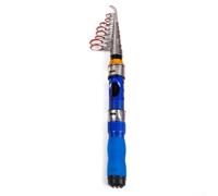 Feeshoppher Canne à pêche télescopique et moulinet avec rapport de vitesse 5.2:1, ensemble de stylo de poche portable en fibre de carbone pour voyage, camping, pêche en plein air, 1,7 m à 2 (230 m