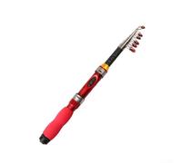 Feeshoppher Canne à pêche télescopique ultra-compacte de 1,5 m-2, canne de mer portable repliée à 32 cm, composite léger en fibre de verre pour voyage, adaptée aux débutants, classique (1,9 m)