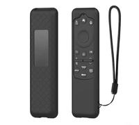 Feeshoppher Coque de protection en silicone pour télécommande Samsung BN59-01432A BN59-01480L antichoc et antidérapante avec protection intégrale contre les rayures, la poussière et l'eau (noir)