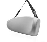 Feeshoppher Coussin de nuque en mousse à mémoire de forme en U avec tissu respirant pour enfants âgés de 3 à 12 ans avec support doux à rebond lent réglable pour la plupart des voitures (gris)