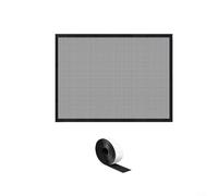 Feeshoppher Écran de cheminée en maille résistante à la chaleur - Barrière de sécurité en PVC noir pour cheminée domestique - Protection enfant pour animaux domestiques (73,7 x 101,6 cm)