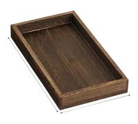 Feeshoppher Ensemble de 7 plateaux à thé en bois de paulownia de style japonais avec design minimaliste moderne et lisse triple polissage pour servir le thé, le café ou les repas pour améliorer le