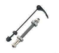 Feeshoppher Ensemble de moyeux de roue de vélo avec essieux creux avant et arrière, construction en acier à dégagement rapide et double roulement 6000 pour vélo de route et VTT Performance Noir