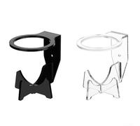 Feeshoppher Étagère murale en acrylique pour haut-parleur Beats Pill 2024 - Design élégant et peu encombrant - Finition noire ou transparente - Support élégant pour lecteur audio portable (transparent