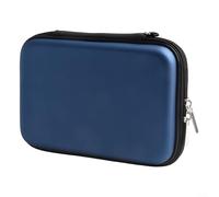 Feeshoppher Étui rigide en EVA avec organiseur pour 6 fléchettes, tiges, vols et pointes, sac de rangement compact avec poches en maille et dragonne pour fléchettes à pointe souple en acier, bleu