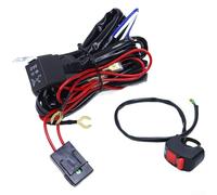 Feeshoppher Faisceau de câblage de phare 12 V 24 V pour voiture moto barre lumineuse LED et lampe de travail avec fusible relais résistant aux hautes températures, boîte à fusibles en nylon épais