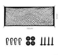 Feeshoppher Filet de rangement pour coffre de voiture - Haute élasticité - Double couche en maille - Protection de l'intimité - S'adapte à la plupart des modèles de véhicules - Installation facile