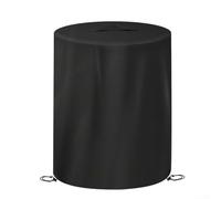 Feeshoppher Housse de brasero circulaire avec cordon de serrage pour colonne de feu au propane, tissu Oxford 600D imperméable avec dos en PVC, coutures doubles, ourlet ajusté pour toutes les saisons