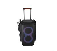 Feeshoppher Housse de protection pour enceinte JBL Party Box 320 en polyester très résistant avec doublure en coton PE et velours - Noir - Pour accessoires audio portables de 34 x 34 x 65,6 cm