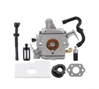 Feeshoppher Kit carburateur conçu pour les modèles de tronçonneuse MS170 MS180 MS170C MS180C Remplace 1130 120 0603 ou C1Q-S57 C1Q-S57A C1Q-S57B 1130 124 0800, construction métallique de précision