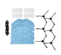 Feeshoppher Kit d'accessoires pour robot Tefal Serie 75 S Plus comprenant une brosse principale, des brosses latérales, un filtre et un chiffon serpillère pour un nettoyage en profondeur des tapis et