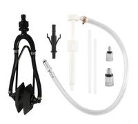 Feeshoppher Kit de nettoyage moteur hors-bord avec double système de chasse d'eau et pompe d'aspiration d'huile d'engrenage pour entretien maritime, 40 x 15 x 7,8 cm, construction en acier à ressort