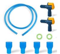 Feeshoppher Kit de remplacement de buse de poche d'hydratation de cyclisme avec valve de commutation réglable, embout buccal en silicone et joint torique étanche pour sac à eau, camping en plein air
