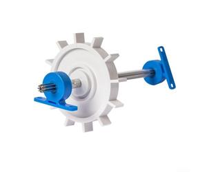 Feeshoppher Kit de roulements d'arbre de transmission et de turbine pour nettoyeur de piscine 180, 280, 480, C80, C-80, EC80 et EC86, construction en plastique, 1 arbre d'entraînement et 2 paquets Tu