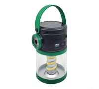 Feeshoppher Lanterne de tente solaire avec écran numérique LCD, lampe de camping rechargeable via Type-C et panneau solaire, 5 modes de luminosité, lumière LED portable avec crochet pour randonnée en