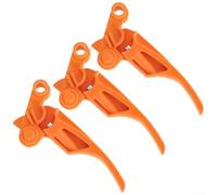Feeshoppher Levier de déclenchement d'accélérateur 4144-180-1550 pour débroussailleuse FS56C FS36 FS40 - Interrupteur de commande orange résistant à l'usure (3 pièces)