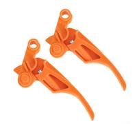 Feeshoppher Levier de déclenchement d'accélérateur 4144-180-1550 pour débroussailleuse FS56C FS36 FS40 - Interrupteur de commande orange résistant à l'usure (2 pièces)