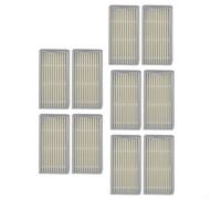 Feeshoppher Lot de 10 filtres de rechange pour aspirateur robot SilverCrest 3000 A1, lavables et réutilisables, pour un nettoyage efficace de la maison, blanc