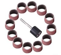 Feeshoppher Lot de 100 bandes abrasives grain 600 avec mandrin de 20,3 cm pour outils rotatifs, polissage et meulage sur métal, bois, ambre et plus encore. Convient pour le ponçage d'outils