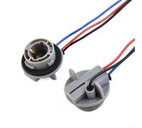 Feeshoppher Lot de 2 adaptateurs de douille d'ampoule pré-câblée 1157 BAY15D P21/5 W pour feux stop et clignotants, boîtier en plastique résistant à la chaleur, support LED à double contact