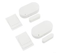 Feeshoppher Lot de 2 alarmes anti-effraction 130 dB avec capteur d'ouverture de porte et fenêtre avec pile LR44 longue autonomie et boîtier ABS pour la sécurité de la maison et du bureau, blanc