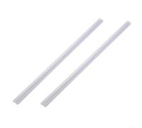 Feeshoppher Lot de 2 bandes d'étanchéité de porte de douche en PVC transparent de rechange pour panneaux de verre droits de 50 cm de long - Convient aux écarts de 14 mm, 17 mm, 23 mm - Séparation