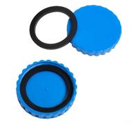 Feeshoppher Lot de 2 bouchons d'hiver pour tuyaux de piscine de 32 mm, en caoutchouc résistant au gel avec joints, bleu pour protection des tuyaux de piscine contre les dommages causés par le gel